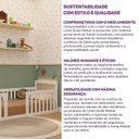 Ver mais imagens de Mini Cama Montessoriana com LED Giulia Rattan Casatema MadeiraOriginals Branco