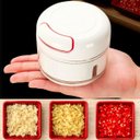 Ver mais imagens de Mini Processador Alimentos 200 Ml Triturador Cortador Mixer