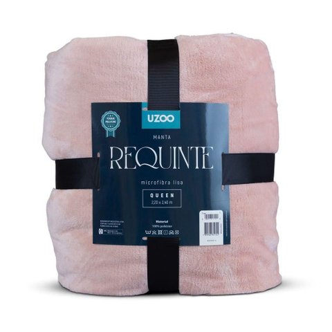 Manta Microfibra Flannel Requinte Queen 220x240cm - Uzoo Manta Microfibra Flannel Requinte Queen
