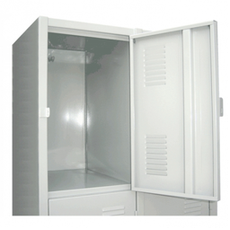 Armário Roupeiro De Aço Vestiário Academia 16 Portas Locker Cinza - 3