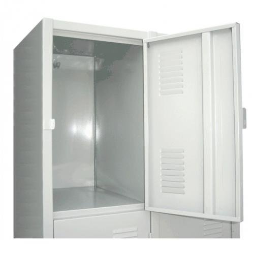 Armário Roupeiro De Aço Vestiário Academia 16 Portas Locker Cinza - 13