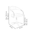 Ver imagem 4 de Cadeira de Cabeleireiro Manual Dompel Futura Stand Branco