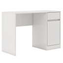 Ver imagem 2 de Escrivaninha Mesa Escritório Office Morada 1 Gaveta 1 Porta 109cm Branca
