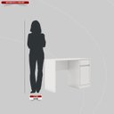 Ver imagem 5 de Escrivaninha Mesa Escritório 109cm 1 Porta 1 Gaveta Office Morada