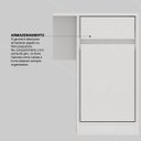 Ver imagem 7 de Escrivaninha Mesa Escritório 109cm 1 Porta 1 Gaveta Office Morada