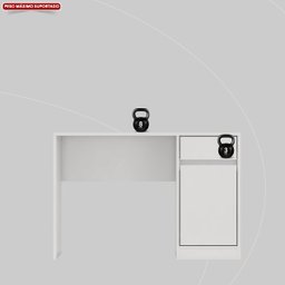 Escrivaninha 109cm 1 Porta 1 Gaveta Office Morada - 6