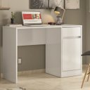 Ver imagem 1 de Escrivaninha Mesa Escritório 109cm 1 Porta 1 Gaveta Office Morada