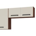 Ver imagem 7 de Armário de Cozinha Compacta 251cm Louis K02 Nogueira/off - Mpozenato