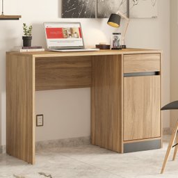 Escrivaninha 109cm 1 Porta 1 Gaveta Office Morada  - 1