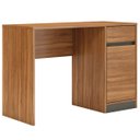 Ver imagem 2 de Escrivaninha Mesa Escritório Office Morada 1 Gaveta 1 Porta 109cm Amendola e Grafito Marrom