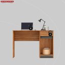 Ver imagem 7 de Escrivaninha Mesa Escritório Office Morada 1 Gaveta 1 Porta 109cm Amendola e Grafito Marrom