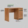 Escrivaninha Mesa Escritório 109cm 1 Porta 1 Gaveta Office Morada - 11