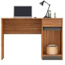 Ver imagem 6 de Escrivaninha Mesa Escritório Office Morada 1 Gaveta 1 Porta 109cm Amendola e Grafito Marrom
