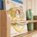 Ver imagem 3 de Porta-Livros Infantil Montessori Ciranda Quarto de Bebê Madeira Maciça