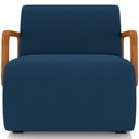 Ver imagem 3 de Kit 02 Poltronas Decorativa Orgânica Bruxelas K01 Veludo Azul Marinho - Lyam Decor