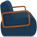 Ver imagem 6 de Kit 02 Poltronas Decorativa Orgânica Bruxelas K01 Veludo Azul Marinho - Lyam Decor