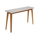 Ver imagem 2 de Aparador Buffet Onix Vidro Off-white para Sala e Hall Sofisticado Pes Mel Luxuoso Decoracao - Mel