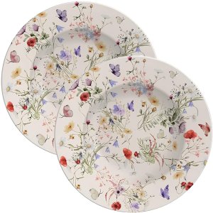 Jogo Pratos Sobremesa Lanche 2pçs 2 Pessoas Ana Clara 21cm