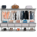 Ver imagem 1 de Guarda Roupa Closet Aramado Modulado Gaveta MDF 3,10m - Branco