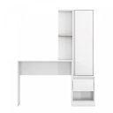 Ver imagem 5 de Escrivaninha Mesa Escritório com Armário Office Morada 1 Gaveta 126cm Branca