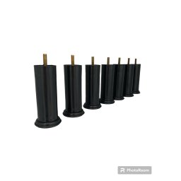 Kit 14 Pés Pretos para Cama Box 12cm Altura Resistente - 2
