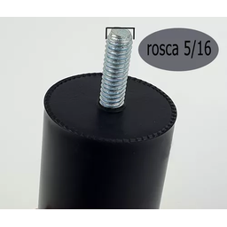 Kit 14 Pés Pretos para Cama Box 12cm Altura Resistente - 6