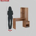 Ver imagem 5 de Escrivaninha Mesa Escritório com Armário Office Morada