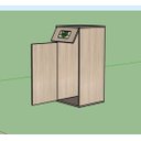Ver imagem 3 de Lixeira Web15 em MDP c/ Revestimento Melamínico (BP) - Calvi