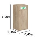 Ver imagem 2 de Lixeira Web15 em MDP c/ Revestimento Melamínico (BP) - Calvi