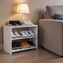 Ver imagem 1 de Nicho Sapateira para Quarto Sala Hall Lavanderia 25x40x 60cm - Branco Tx