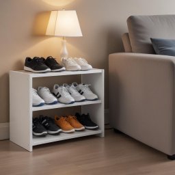 Nicho Sapateira para Quarto Sala Hall Lavanderia 25x40x 60cm - Branco Tx - 1