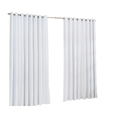 Cortina oxford tecido 2,80x2,50 Para Varão Simples:Branco