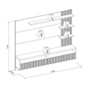 Ver imagem 4 de Painel para TV até 65 Polegadas Ripado Araruna