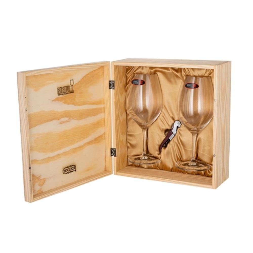 Kit Riedel 2 Taças Vinho Magnum + 1 Saca-rolha Koala + Caixa - 1