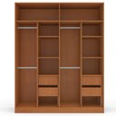 Ver imagem 4 de Guarda Roupa Casal com 4 Portas e 4 Gavetas 240824 Linha Porto Politorno Móveis