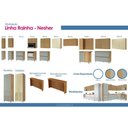 Ver imagem 5 de Cozinha Completa Nesher 4 Peças Rainha CZ433 Branca/Nature