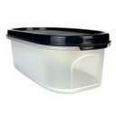 Ver imagem 1 de Modular Oval 500ml Transparente com Tampa Preta Tupperware