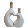 Kit Vaso de Cerâmica em Forma de Coração - 1