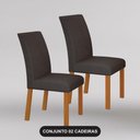 Ver imagem 2 de Cadeira para Mesa de Jantar Napoli Gold Kit 2 Peças Cinamomo Joli Chumbo - Leifer
