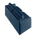 Ver imagem 2 de Sofá Cama Modulado Retrátil e Reclinável Varsóvia 196cm Veludo Azul Marinho G33 - Gran Belo