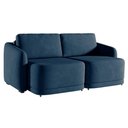 Ver imagem 3 de Sofá Cama Modulado Retrátil e Reclinável Varsóvia 196cm Veludo Azul Marinho G33 - Gran Belo