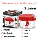 Ver imagem 4 de Processador de Alimentos Manual de 500 Ml Semiautomatico 3 Laminas Fatiar,triturar,moer,deversos Ali