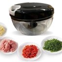Ver imagem 7 de Processador de Alimentos Manual de 500 Ml Semiautomatico 3 Laminas Fatiar,triturar,moer,deversos Ali