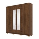 Ver imagem 3 de Guarda-roupa Casal Bahamas 6 Portas 2 Gavetas com Espelho Imbuia - Pnr Móveis