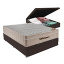 Ver imagem 1 de Cama Box com Baú Casal Marrom + Colchão de Molas Ensacadas - Ortobom - Airtech Springpocket - 138x18