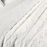 Colcha Cobre Leito Aveline King Size 3 Peças Dupla Face Macio Micropercal 300 Fios Bordado Branco - 5