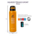 Ver imagem 5 de Squeeze Térmico Sport Bike 450 Ml Laranja Termopro