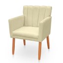 Ver imagem 3 de Kit 2 Poltrona Cadeira para Sala Confortável e Reforçada Carol Suede