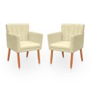 Ver imagem 1 de Kit 2 Poltrona Cadeira para Sala Confortável e Reforçada Carol Suede