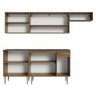 Armário de Cozinha Compacta 229cm Rustic/Cinza Emilly Madesa 13 - 7